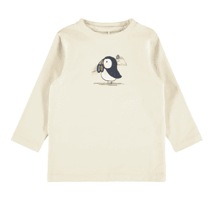 Langarmshirt Nbmotto Whitecap Gray