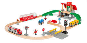 WORLD Circuit de train gare centrale bois 33989