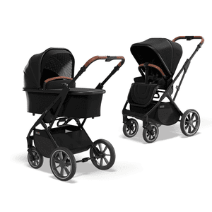 Poussette duo combinée 2en1 Rocca Black collection 2022