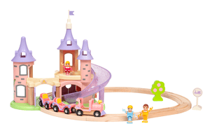 Circuit de train château enchanté Disney Princess bois 33312