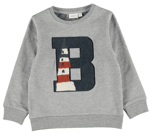 Sweatshirt Nmmohej Grey Melange