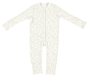 Pijama infantil Hearts white