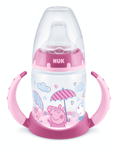 Biberon di Peppa Pig First Choice con temperatura Control , 150ml, 6-18 mesi in rosa