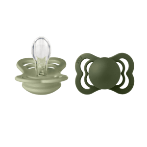 Schnuller Supreme Sage / Hunter Green Silikon 0-6 Monate, 2 Stk.