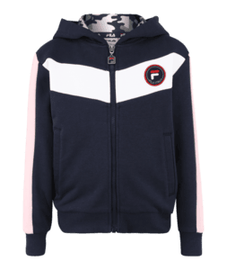 Kids Girls Hoody Jacke black iris