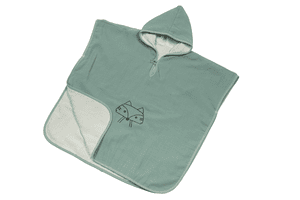 Be Be 's Collection Muslin Bathing Poncho verde 2-5 anni