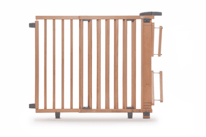 Barrière de sécurité enfant escaliers bois 95-135 cm, naturel