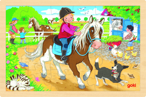 Pony boerderij inlegpuzzel