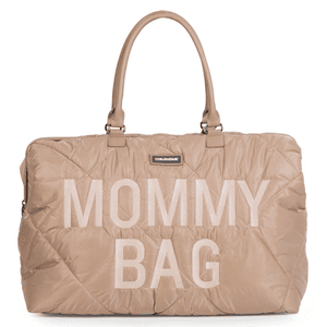 Borsa fasciatoio Mommy Bag trapuntata, beige