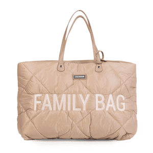 CHILD HOME Hoitolaukku Family Bag tikattu beige