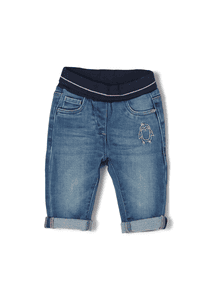 s. Olive r Jeans blå stretchad denim