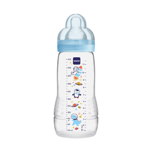 Babyflasche Easy Active blau 330 ml ab 4+ Monaten, Weltall blau