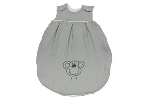 Be Be 's Collection Musselin Sommerschlafsack grau