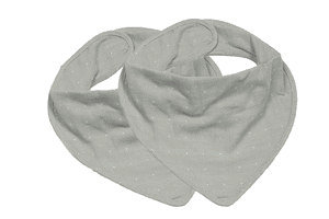 BeBes Collection Bavoir enfant à nouer gris lot de 2