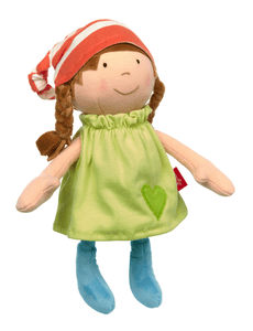 Muñeca pequeña verde Softdolls