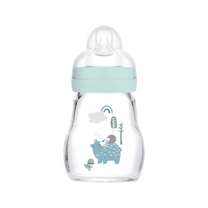 Glasflasche Feel Good blau 170 ml ab 0 Monaten sage