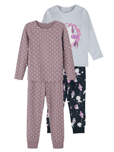 Pyjama 2-pack Nkf night set Elderberry Unicorn 2-pack Nkf set Elderberry Unicorn