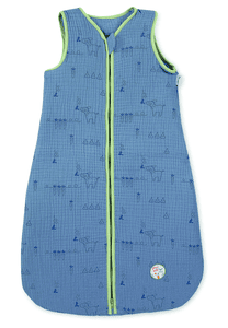 Musselin-Schlafsack Emmis Garden blau