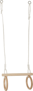 Trapeze met houten turnringen