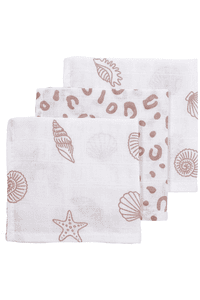 Langes enfant Shells Lilac 30x30 cm lot de 3