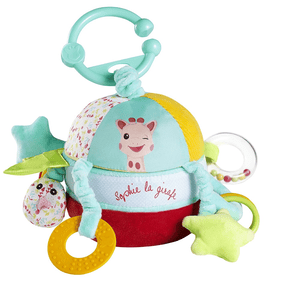 Balle d'éveil Sophie la girafe® monde des surprises peluche multicolore