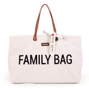 Sac à langer Family Bag peluche vieux blanc