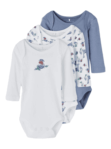 Lange Mouw Bodysuit 3 Pack Wilde Wind Dino