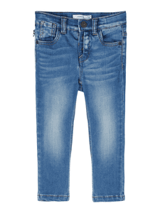 Jeans Nmmtheo Medium Blå Denim