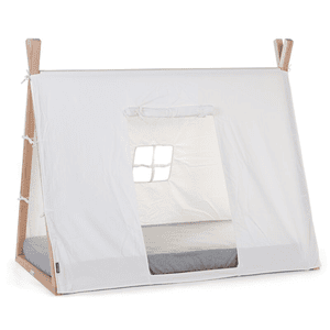 Housse de lit tipi enfant blanc 70x140 cm