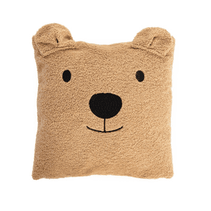 CHILD HOME Teddy kussen 40 x 40 cm bruin