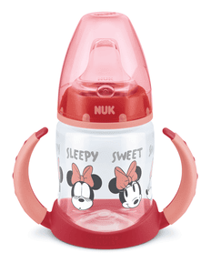 Trinklernflasche First Choice Minnie Maus 150 ml, hellrot