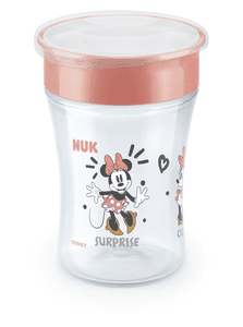 Taza para beber Magic Taza Minnie Mouse con borde para beber a 360° a partir de 8 meses, 230 ml rojo