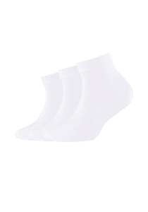 Ponožky  Quarter 3-Pack white organic cotton