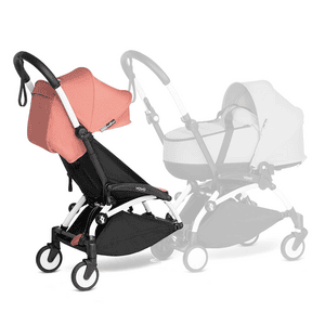 Kinderwagen YOYO 6+ connect White mit Textilset Ginger