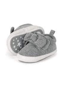 Baby-Schuh silber melange