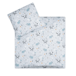 Parure de lit enfant jersey Smart Friends 80x80 cm