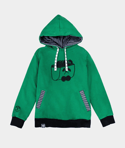 Sweat à capuche Kohlenknirpse Lore vert