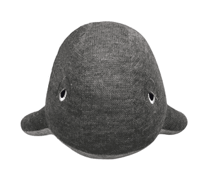 Knuffel walvis 30 cm Grijs gemêleerd