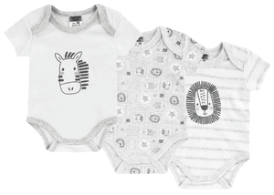 Body manches courtes pack de 3 blanc
