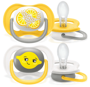 Philips  Dudlík ultra air SCF080/18 6-18m ve žluté barvě, 2 kusy