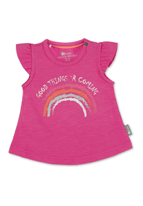 Camiseta de manga corta rosa