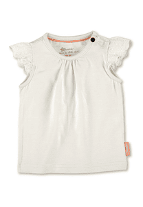 Maglia a maniche corte ecru