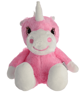 Unicornio de peluche cálido