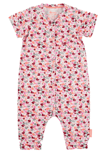 Einteiler Blumen ecru