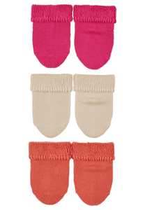 First Baby Sokken 3-Pack Uni Roze