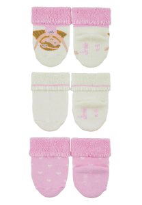 Babysokjes 3-pack ballerina ecru