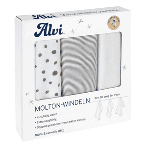 Molton vaipat 3-pack Aqua Dot 80 x 80 cm Aqua Dot 80 x 80 cm