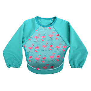 Bibetta Slabbetje UltraBib® met Raglanmouwen Flamingo's