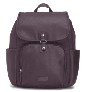 Mochila cambiador Freddie Vegan Leather Burgundy Convertible