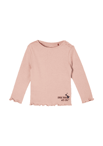 s. Olive r Camiseta de manga larga light rosa